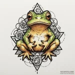 Toad with alchemical symbols on its back, ink… — эскиз тату (№1750285296_0, 18.06.2025 22:21) — Tatufoto.com