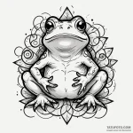 Toad with alchemical symbols on its back, ink… — эскиз тату (№1750285296_1, 18.06.2025 22:21) — Tatufoto.com