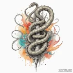 Ivory serpent through shattered spire, tattoo… — эскиз тату (№1750286082_0, 18.06.2025 22:34) — Tatufoto.com