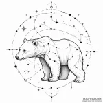 A bear made of constellations — эскиз тату (№1750287932_0, 18.06.2025 23:05) — Tatufoto.com