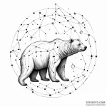 A bear made of constellations — эскиз тату (№1750287932_1, 18.06.2025 23:05) — Tatufoto.com