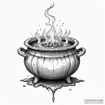 A witch’s cauldron — эскиз тату (№1750288948_0, 18.06.2025 23:22) — Tatufoto.com