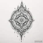 Dagger hidden in ancient tome, tattoo sketch… — эскиз тату (№1750291469_0, 19.06.2025 00:04) — Tatufoto.com