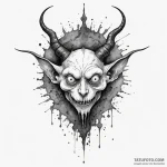 Hieronymus bosch-style creature, a grotesque… — эскиз тату (№1750291540_1, 19.06.2025 00:05) — Tatufoto.com
