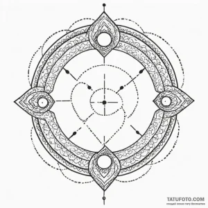 Loading circle, buffering symbol, tattoo sket... - эскиз тату (№1750292471_0, 19.06.2025 00:21) — Tatufoto.com