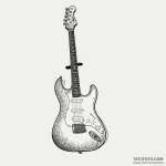Fender guitar headstock, classic and recogniz… — эскиз тату (№1750292543_1, 19.06.2025 00:22) — Tatufoto.com