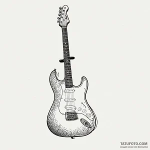 Fender guitar headstock, classic and recogniz... - эскиз тату (№1750292543_1, 19.06.2025 00:22) — Tatufoto.com