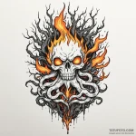 Molten roots consuming relic, tattoo flash sh… — эскиз тату (№1750293541_1, 19.06.2025 00:39) — Tatufoto.com