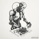 Surgeon’s hands performing an operation with… — эскиз тату (№1750294181_0, 19.06.2025 00:49) — Tatufoto.com