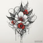 I, tattoo line art, trash polka tattoo style,… — эскиз тату (№1750299669_0, 19.06.2025 02:21) — Tatufoto.com