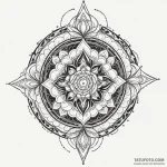 Kaleidoscope serpent consuming crown, tattoo… — эскиз тату (№1750305035_0, 19.06.2025 03:50) — Tatufoto.com