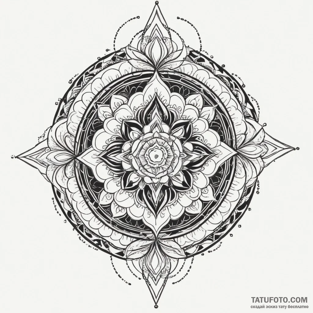 Kaleidoscope serpent consuming crown, tattoo... - эскиз тату (№1750305035_0, 19.06.2025 03:50) — Tatufoto.com