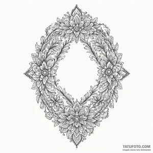 Bracelet, artistic tattoo sketch, highly deta... - эскиз тату (№1750305177_0, 19.06.2025 03:52) — Tatufoto.com