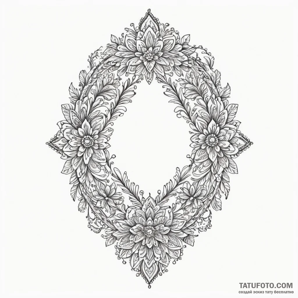 Bracelet, artistic tattoo sketch, highly deta... - эскиз тату (№1750305177_0, 19.06.2025 03:52) — Tatufoto.com