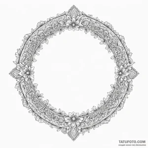 Bracelet, artistic tattoo sketch, highly deta... - эскиз тату (№1750305177_1, 19.06.2025 03:52) — Tatufoto.com