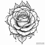 Ancient rose encased in ice, tattoo sketch de… — эскиз тату (№1750305322_1, 19.06.2025 03:55) — Tatufoto.com