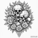 Flock of birds, tattoo flash sheet design, bl… — эскиз тату (№1750305393_0, 19.06.2025 03:56) — Tatufoto.com