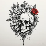 Hidden blade crowned in roots, ink illustrati… — эскиз тату (№1750305464_0, 19.06.2025 03:57) — Tatufoto.com