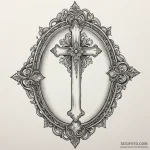 Antique mirror with shadow reflection, tattoo… — эскиз тату (№1750305678_0, 19.06.2025 04:01) — Tatufoto.com