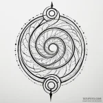 Key spiraling through starlight, tattoo drawi… — эскиз тату (№1750306826_0, 19.06.2025 04:20) — Tatufoto.com
