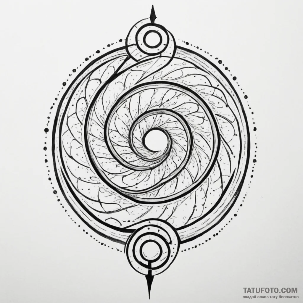 Key spiraling through starlight, tattoo drawi... - эскиз тату (№1750306826_0, 19.06.2025 04:20) — Tatufoto.com
