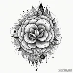 Key forged from celestial fire, tattoo line a… — эскиз тату (№1750307189_1, 19.06.2025 04:26) — Tatufoto.com