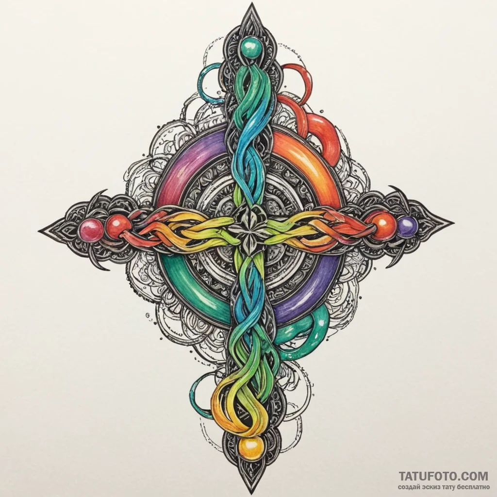 Jade relic through spectral rift, artistic ta... - эскиз тату (№1750310018_1, 19.06.2025 05:13) — Tatufoto.com