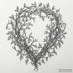 Frosted relic beneath iron vines, ink illustr… — эскиз тату (№1750310879_1, 19.06.2025 05:27) — Tatufoto.com