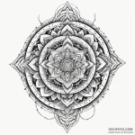 Trap chain binding relic, ink illustration fo… — эскиз тату (№1750311022_0, 19.06.2025 05:30) — Tatufoto.com