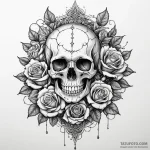 A book with a fantasy world growing from its… — эскиз тату (№1750311948_0, 19.06.2025 05:45) — Tatufoto.com