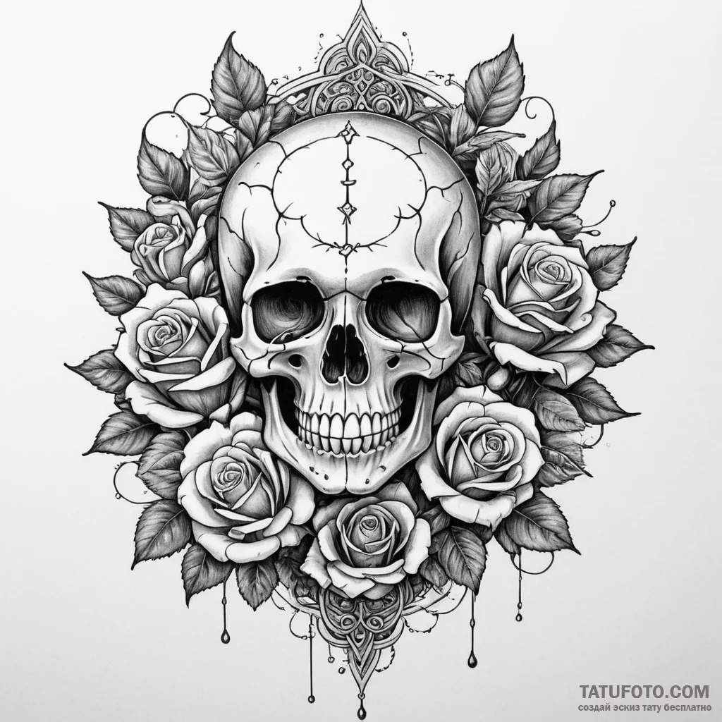 A book with a fantasy world growing from its... - эскиз тату (№1750311948_0, 19.06.2025 05:45) — Tatufoto.com