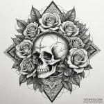 A book with a fantasy world growing from its… — эскиз тату (№1750311948_1, 19.06.2025 05:45) — Tatufoto.com