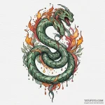 Angelic serpent weaving light, concept art fo… — эскиз тату (№1750314516_1, 19.06.2025 06:28) — Tatufoto.com