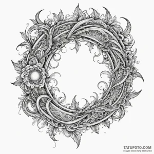 Beowulf, tattoo drawing outline, ornamental t... - эскиз тату (№1750315229_0, 19.06.2025 06:40) — Tatufoto.com