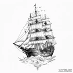 Ship — эскиз тату (№1750316367_0, 19.06.2025 06:59) — Tatufoto.com