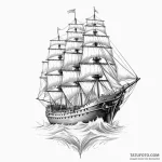 Ship — эскиз тату (№1750316367_1, 19.06.2025 06:59) — Tatufoto.com