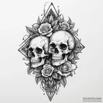 Astral blade splitting star, artistic tattoo… — эскиз тату (№1750318076_0, 19.06.2025 07:27) — Tatufoto.com