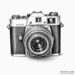 Vintage camera — эскиз тату (№1750318217_0, 19.06.2025 07:30) — Tatufoto.com