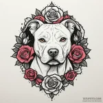 Pit bull terrier, concept art for tattoo, dot… — эскиз тату (№1750318287_0, 19.06.2025 07:31) — Tatufoto.com
