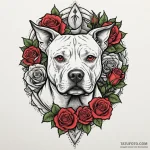 Pit bull terrier, concept art for tattoo, dot… — эскиз тату (№1750318287_1, 19.06.2025 07:31) — Tatufoto.com