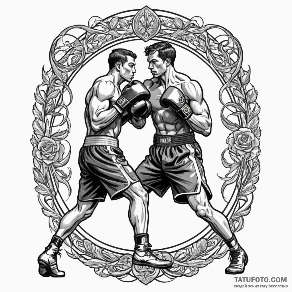 A powerful boxing bag, training,, concept art... - эскиз тату (№1750319150_0, 19.06.2025 07:45) — Tatufoto.com