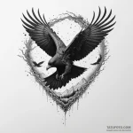 Ashen raven flying through void storm, concep… — эскиз тату (№1750319868_0, 19.06.2025 07:57) — Tatufoto.com