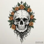 Burning tree roots clutching relic, tattoo sk… — эскиз тату (№1750320721_1, 19.06.2025 08:12) — Tatufoto.com