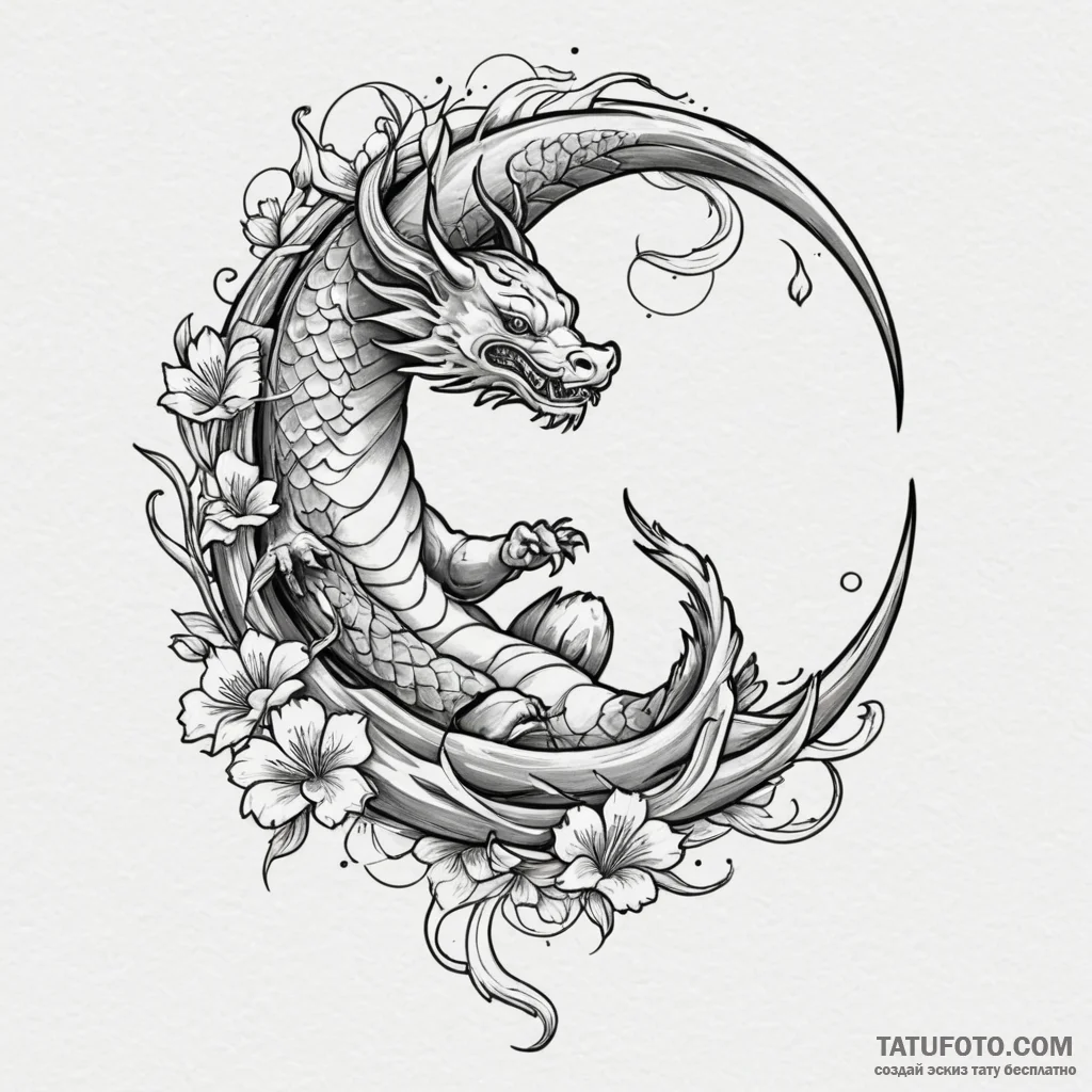 Astronaut sitting on crescent moon, concept a... - эскиз тату (№1750320792_0, 19.06.2025 08:13) — Tatufoto.com