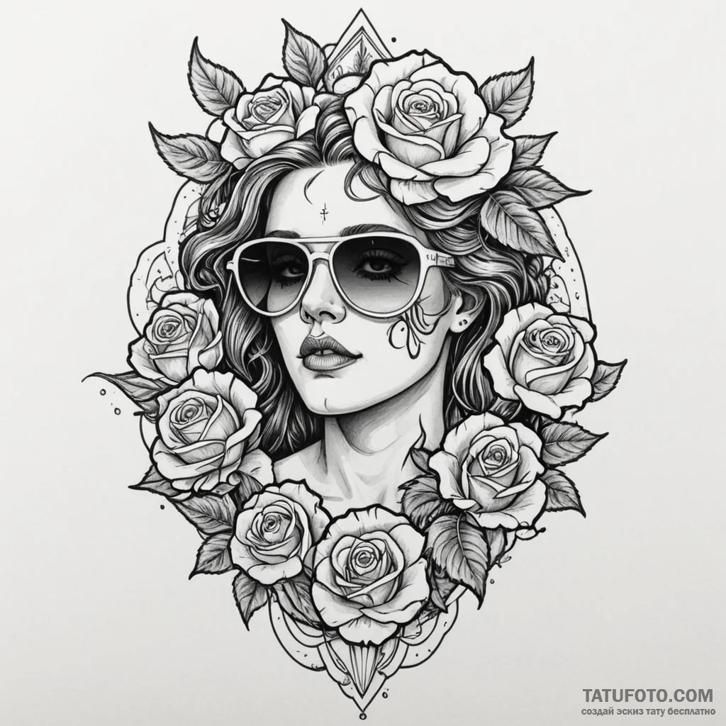 Apollo bust wearing vaporwave sunglasses, tat... - эскиз тату (№1750320864_0, 19.06.2025 08:14) — Tatufoto.com