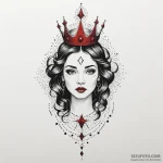 Hollow relic crowned in stars, tattoo drawing… — эскиз тату (№1750320935_0, 19.06.2025 08:15) — Tatufoto.com