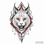 Lynx teeth piercing sigil, tattoo line art, f… — эскиз тату (№1750321364_1, 19.06.2025 08:22) — Tatufoto.com