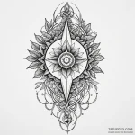 Baroque dagger wrapped in ivy, tattoo flash s… — эскиз тату (№1750322579_0, 19.06.2025 08:42) — Tatufoto.com