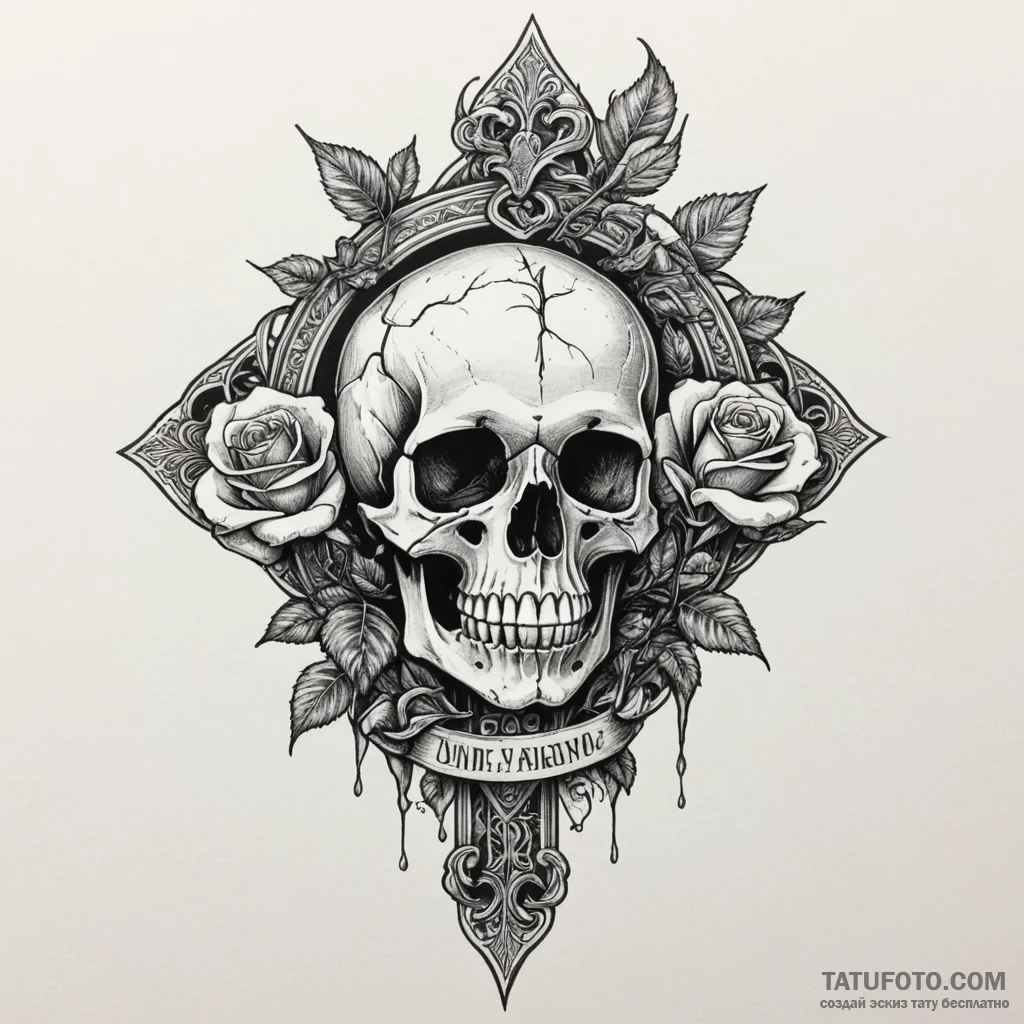 Etched key held by bone hand, tattoo line art... - эскиз тату (№1750323435_1, 19.06.2025 08:57) — Tatufoto.com