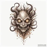 Abyssal creature with multiple eyes, tattoo s… — эскиз тату (№1750323578_0, 19.06.2025 08:59) — Tatufoto.com